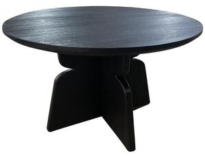 Tavolo da Soggiorno Ø120x77 cm in Legno Empire D120 Nero