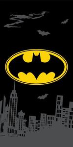Asciugamano per bambini nero in cotone 70x140 cm Batman "The Emblem" – Jerry Fabrics