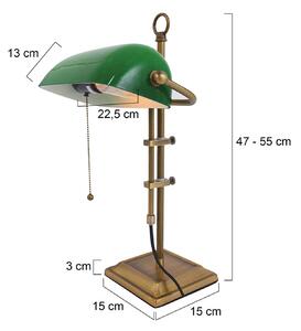 Steinhauer Ancilla lampada scrivania regolabile bronzo/verde