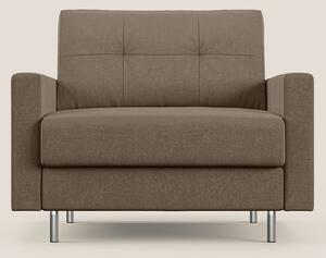 Megan poltrona letto in microfibra smacchiabile T11 marrone