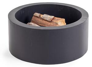 Braciere da Giardino Ø60x26 cm in Acciaio Nebraska Nero