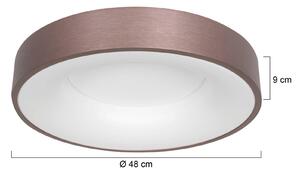 Steinhauer Ringlede plafoniera LED, 2.700 K Ø 48 cm bronzo