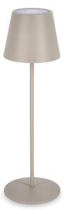 Lampada da Tavolo Ø12x38 cm in Metallo Etna Tortora