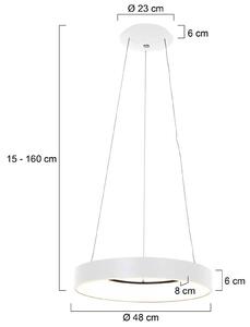Steinhauer Ringlede lampada LED a sospensione Ø 48 cm bianco