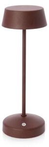 Lampada da Tavolo Ø11x33 cm in Metallo Esprit Marrone