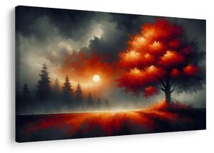 Quadro su tela – Albero della vita nella nebbia