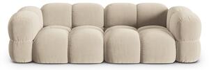 Divano beige con rivestimento in velluto 250 cm Loretto – Cosmopolitan Design