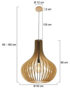 Steinhauer Smukt lampada sospensione legno di pioppo, faggio