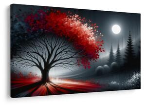 Quadro su tela – Albero della vita sotto la luna