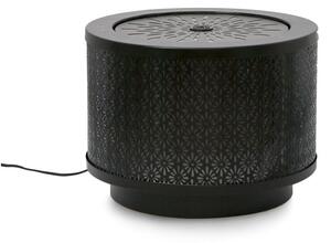 Fontana con Led Ø40x30 cm in Metallo Miki Nera