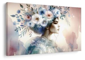 Quadro su tela – Eleganza floreale romantica
