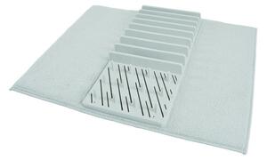 Tappetino scolapiatti azzurro in plastica 50x38 cm – Homéa