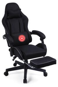 Sedia da gaming con poggiapiedi e funzioni regolabili