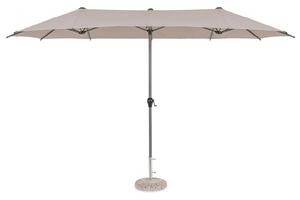 Ombrellone da Giardino 400x200x236 cm in Acciaio Brasil Tortora