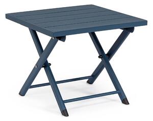 Tavolino da Salotto 44x43x36 cm in Alluminio Taylor Navy