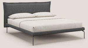 Eric letto imbottito design minimal in morbido tessuto impermeabile T1