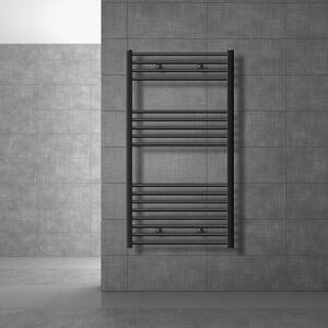 LuxeBath radiatore bagno Sahara - 750 x 1200 mm - antracite - diritto con attacco laterale - radiatore scaldasalviette asciugamani, senza elemento riscaldante