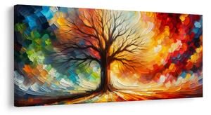 Quadro su tela – Albero della vita dei sogni colorato
