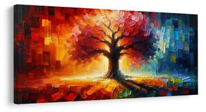 Quadro su tela – Albero della vita autunnale luminoso