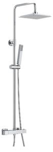 Set Colonna Doccia Soffione Doccia e Laccio in Acciaio Inox Laura