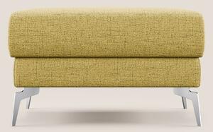 Star Pouf con piedini alti in tessuto impermeabile fiammato T03 giallo