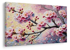 Quadro su tela – Fiori rosa di primavera