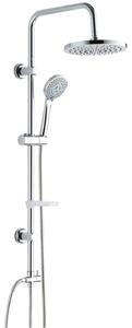 Saliscendi Asta con con Soffione Ø 20 cm in Acciaio Tonda 332