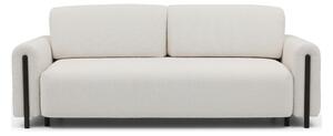 Divano avorio allungabile/con contenitore e rivestimento in bouclé 244 cm Arcadova – ELTAP