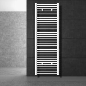 LuxeBath radiatore per bagno Sahara, 600x1800 mm, bianco, curvo con attacco laterale, senza elemento riscaldante