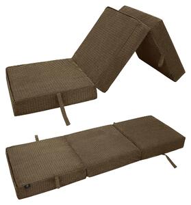 Materasso pieghevole per interni ed esterni, dimensioni 198x66x14 cm