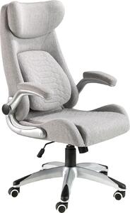 Sedia da ufficio girevole in tessuto grigio 4224