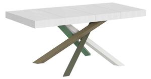 Tavolo Allungabile 120/224x90x77 cm Volantis Premium Bianco Frassino
