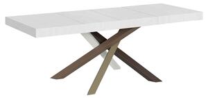 Tavolo Allungabile 160/264x90x77 cm Volantis Premium Bianco Frassino