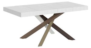Tavolo Allungabile 130/234x90x77 cm Volantis Premium Bianco Frassino