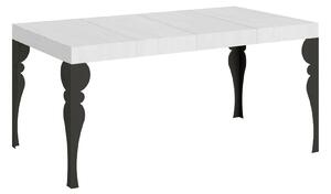 Tavolo Allungabile 120/224x90x77 cm Paxon Premium Bianco Frassino