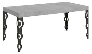 Tavolo Allungabile 90/246x90x77 cm Karamay Premium Cemento