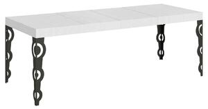 Tavolo Allungabile 160/264x90x77 cm Karamay Premium Bianco Frassino