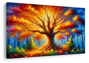 Quadro su tela – Maestoso albero della vita nel bosco