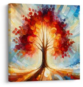 Quadro su tela – Colori autunnali dell'albero della vita