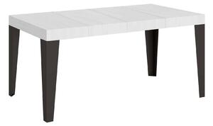 Tavolo Allungabile 130/234x90x77 cm Flame Premium Bianco Frassino