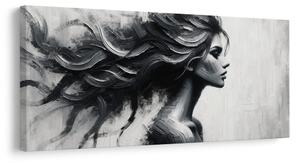 Quadro su tela – Capelli dinamici in movimento