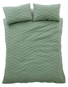 Set copripiumino e federa verde per letto singolo 135x200 cm Tamba Leaf – Pineapple Elephant