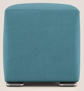 Cube pouf in tessuto morbido impermeabile T02 azzurro