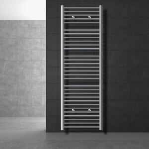 Radiatore bagno LuxeBath - 600 x 1800 mm - cromo - diritto con attacco laterale - radiatore scaldasalviette asciugamani, senza elemento riscaldante
