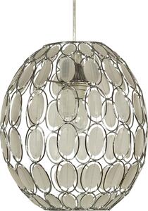 Lampada a sospensione SELMA cromata-bianca 1xE27x40W cristallo, dimensioni: 110x25x25 cm, IP20, Candellux