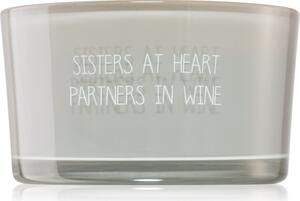 My Flame Candle With Crystal Sisters At Heart, Partners In Wine candela profumata 11x6 cm