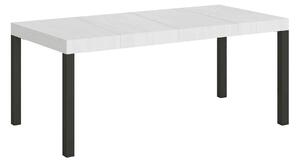 Tavolo Allungabile 160/264x90x77 cm Everyday Premium Bianco Frassino