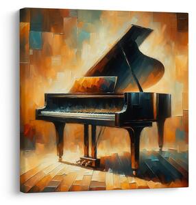 Quadro su tela – Pianoforte da concerto al caldo