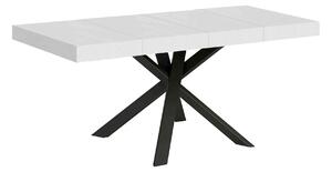 Tavolo Allungabile 90/194x90x77 cm Clerk Premium Bianco Frassino