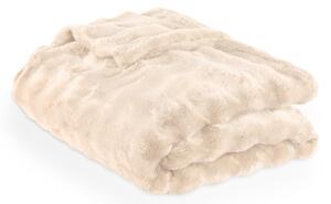 Coperta avorio in micropile 150x200 cm Wave – Tiseco Home Studio